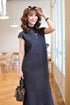 High Neck Sleeveless Long Knitted Casual Dresses